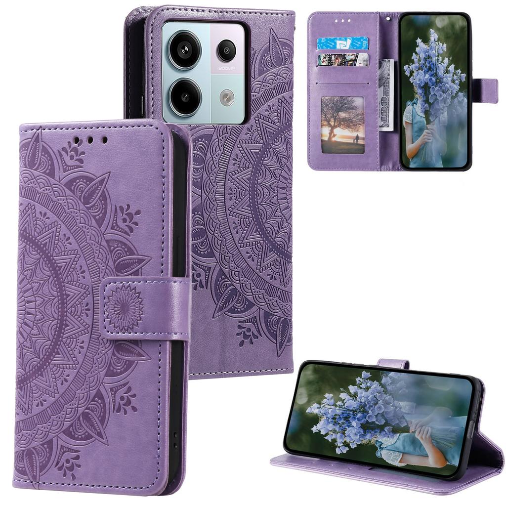 For Xiaomi Redmi Note 13 Pro 5G/Poco X6 5G Case Mandala Flower Leather Wallet Cover
