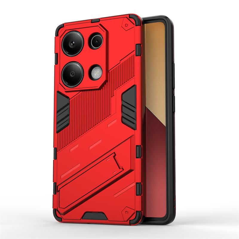Holder Case For Poco M6 Pro Cover Xiaomi Poco M6 Pro 4G Capas New Armor Phone Bumper Back Kickstand Shockproof Cover Poco M6 Pro