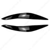 Для BMW 5 серии F10 F11 2011-2014 Автомобильные накладки на веки фар передних фар Накладка на брови фар Наклейка на веко Глянцевый черный ABS Автоаксессуары