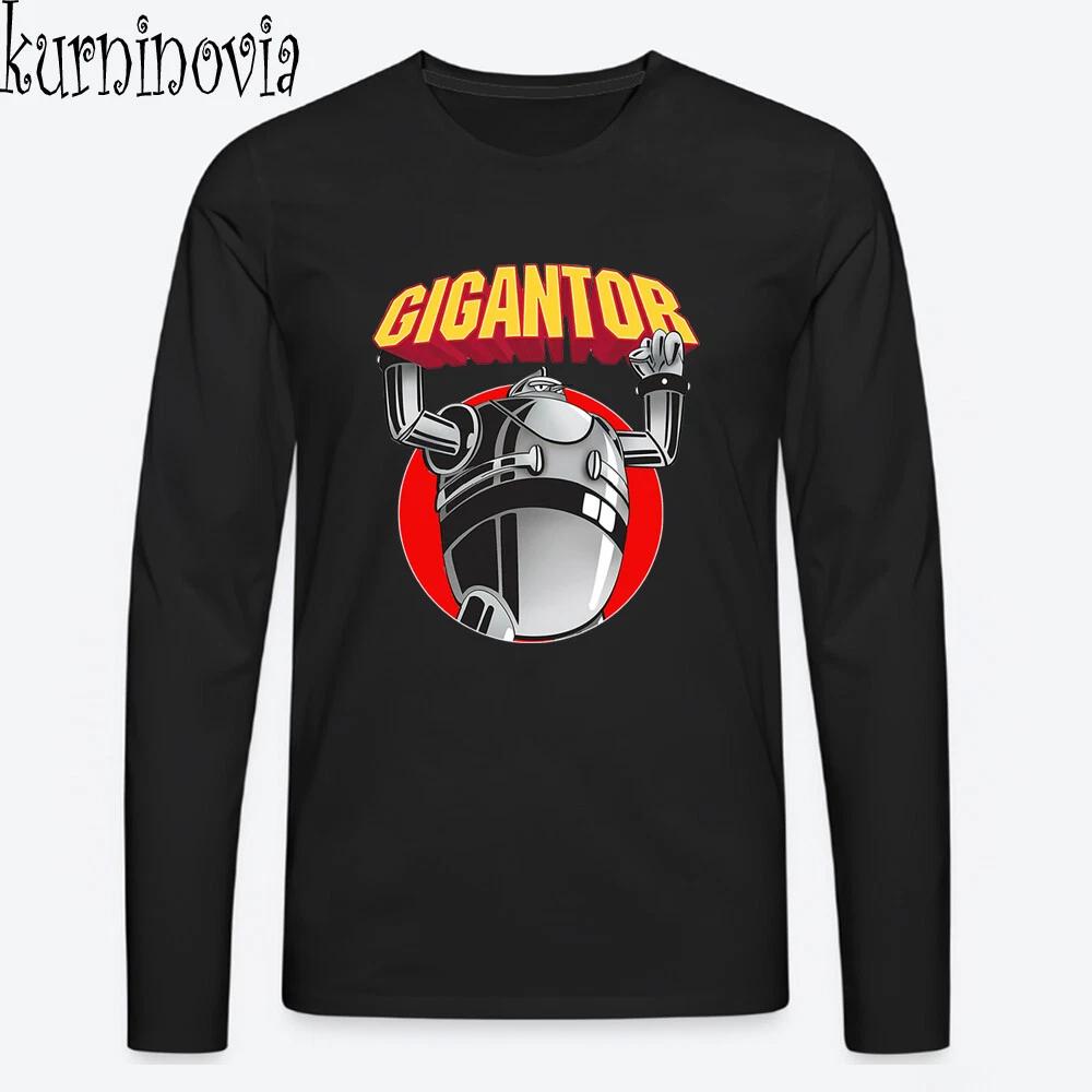 Men's and Women's T-shirts Gigantor Retro Robot Anime Cartoon