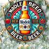 Металлическая табличка Modelo Beer, 8 дюймов, винтажная, круглая, для декора стены, домашнего бара, мужской комнаты, паба, гаража