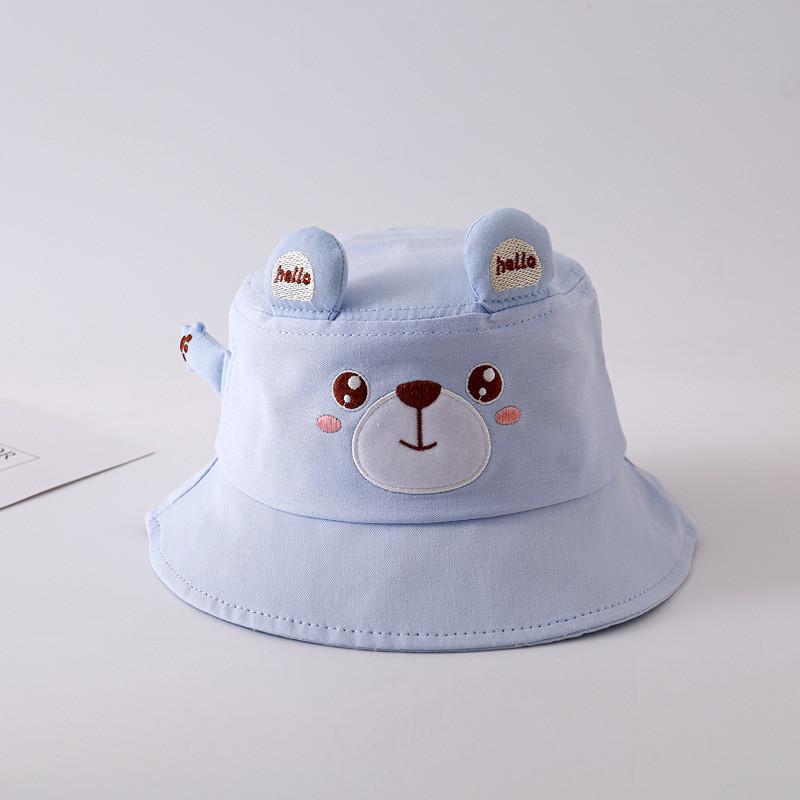 Cute Bear Bucket Hat For Baby Boys And Girls Spring Summer Sun Hat
