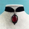 Choker Necklace Vintage Dress Up Velvet Classic Faux Gemstone Women Popular Accessories Jewelry Gifts