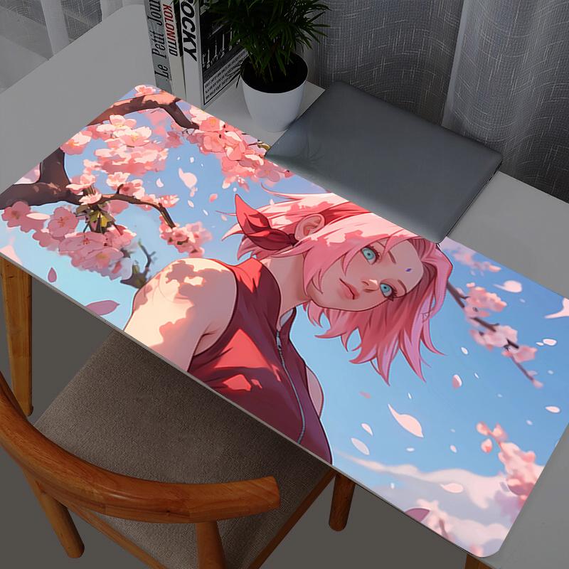 Mouse Pads Large Naruto Sakura Haruno Gamer XXL Keyboard Desk Mouse Mat Carpet Rubber Tapis Souris Gaming Notbook Mousepad