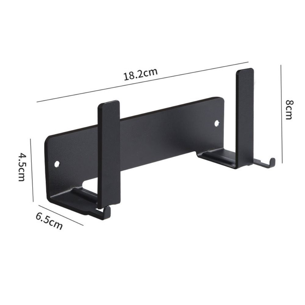 1/2 шт 18,2*6,5 см держатель крышки без проколов черный настенный кухонный стеллаж для кастрюль с крышкой дверца