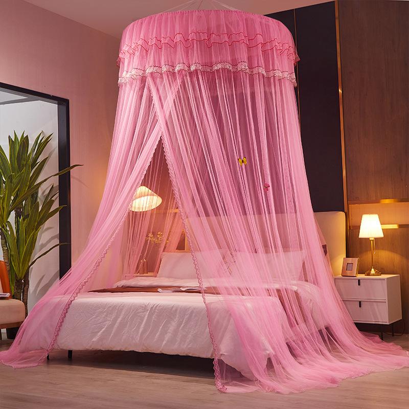 1.2M Children Bed Mosquito Net Girl Round Bed Tent Mosquito Nets Curtain Canopy for Double Bed Mosquito Net Home/Garden
