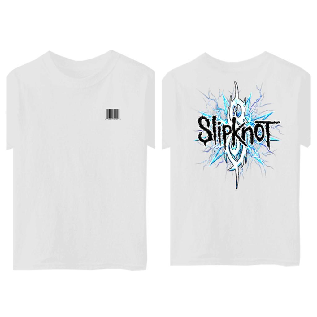 Slipknot Iowa Album Vintage Band Photo Double-Sided T-Shirt, Unisex Nu-Metal Fan Streetwear Tee, 100% Cotton Casual Short Sleeve Top