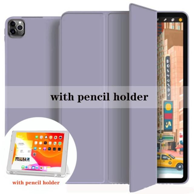 Чехол для iPad Pro 11 10,5 Air 3 Smart Cover 2019 iPad 10,2 8th 9,7 Mini 4 5 с подставкой для карандашей 5-го, 6-го поколения