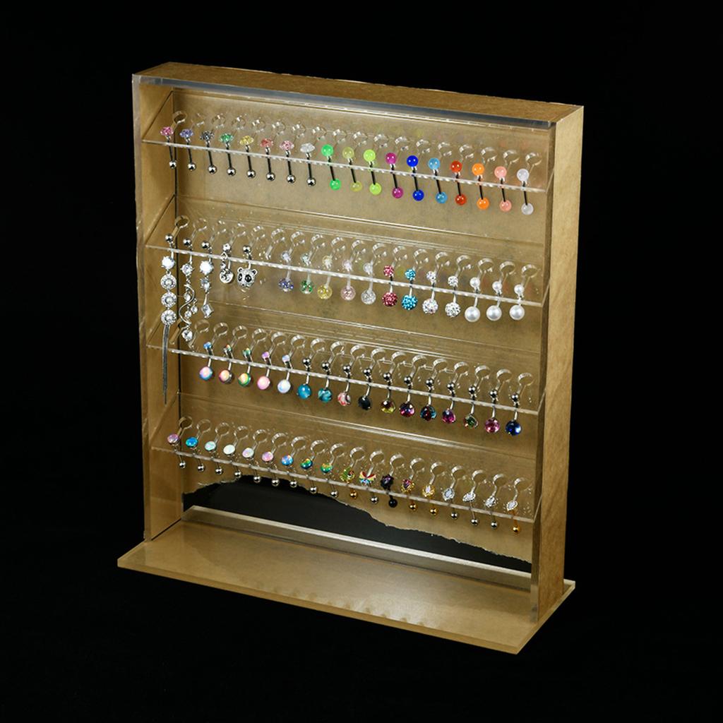 Прозрачная подставка для украшений, держатель для аксессуаров, витрина для серег, ожерелий, колец, для розничной торговли и домашнего использования