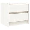 Maison Exclusive - Table de chevet blanc 40x31x35,5 cm bois de pin massif