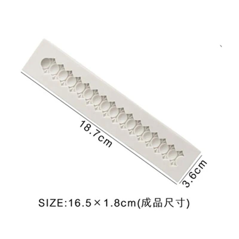 Разнообразие кружевных силиконовых формочек DIY для помадки, торта, шоколадной помадки, кухонных принадлежностей для выпечки