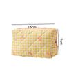 Large Capacity Cosmetic Organizer Bow Coin Purse New Quilted Makeup Bag  Women