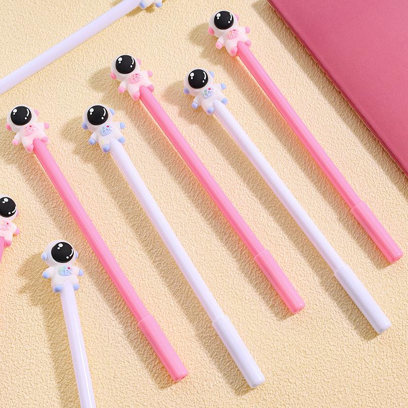 20 Pcs Creative Cartoon Astronaut Neutral Pen Student Cute Examination Signature Pen Ins Girl Heart Stationery Back To School