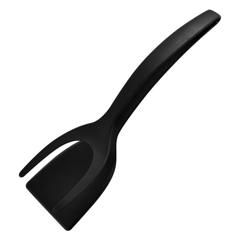 2 In 1 Silicone Steel Frying Spatula Clip Pancake Frying Fish Spatula Pizza Steak Spatula Household Kitchen Utensils Frying Steak Spatula Steak Clip