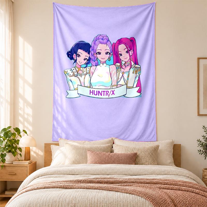 Kpop demon hunters Tapestry highquality for decorating living room bedroom dorm walls ideal as bedroom wallart orholiday gift