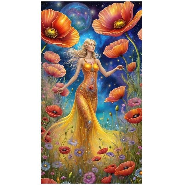 Большой размер мозаика красивая женщина новинка 2024 DIY полный набор алмазов для рисования портрет искусство вышивка крестиком стразы