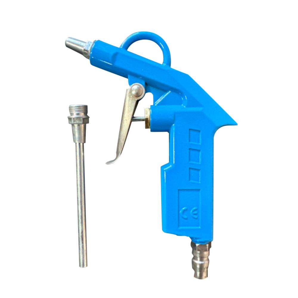 High Flow Air Blow Gun with Extended Nozzle Pneumatic Air Compressor Accessories Dust Cleaning Tool