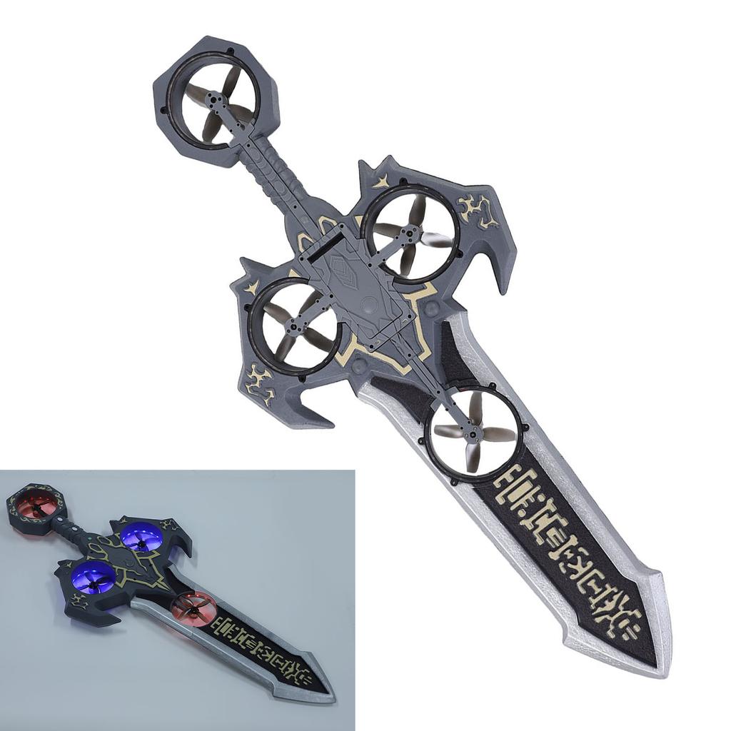 Самолет Летающий Меч Управление Пульт Дистанционного Управления Трюк Дрон Летающий Меч со Светодиодной Подсветкой для Игрушки