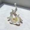 jijijing 3D Printed Jewelry Tray, Water Splash Design Organizer for Rings, Earrings, Necklaces, Pearlescent Storage Box