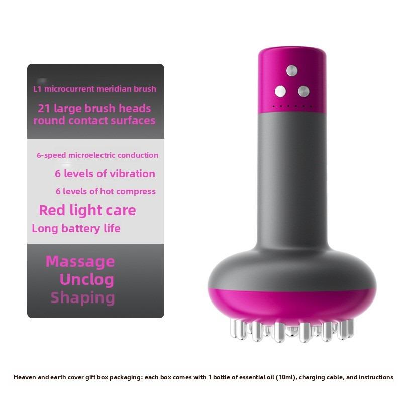 Electric Bianshi Scraping Board Red Light Hot Compress Vibration Massage Whole Body Unclogging Meridian Massager Beauty Instrument Scraping Tablets