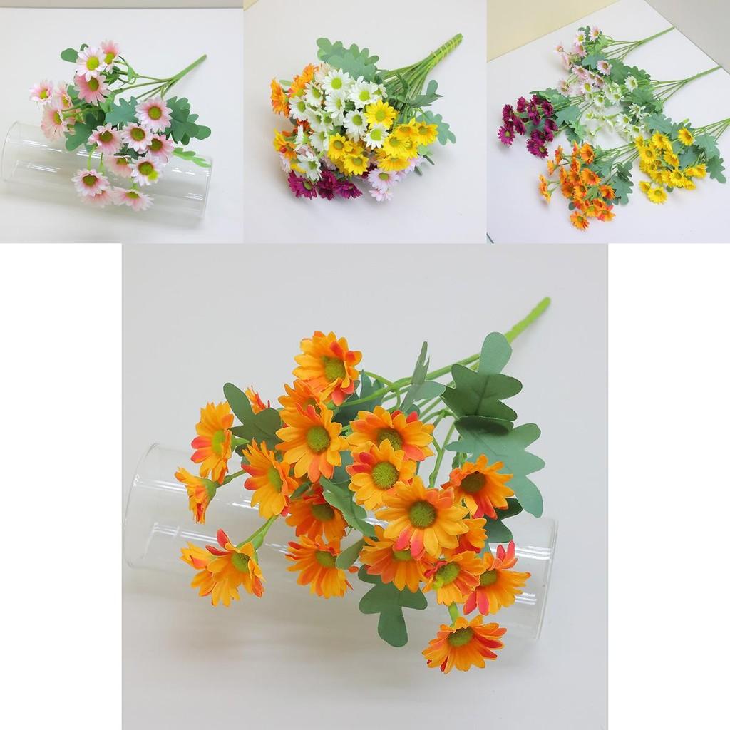 Miniature Faux Chamomile Flower Arrangement For Wedding Centerpieces Photo Shoots Home Decor