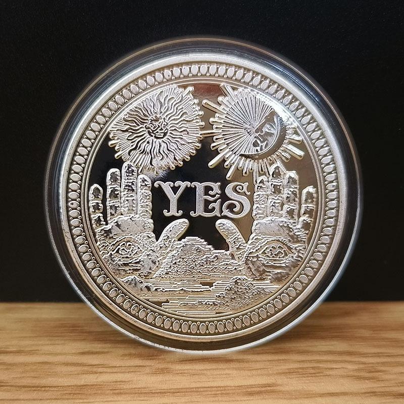1 шт. Монета на решение ДА/НЕТ, волшебная монета, игрушечная монета, счастливая монета, памятная медаль, игровая монета, коллекционная монета из металла