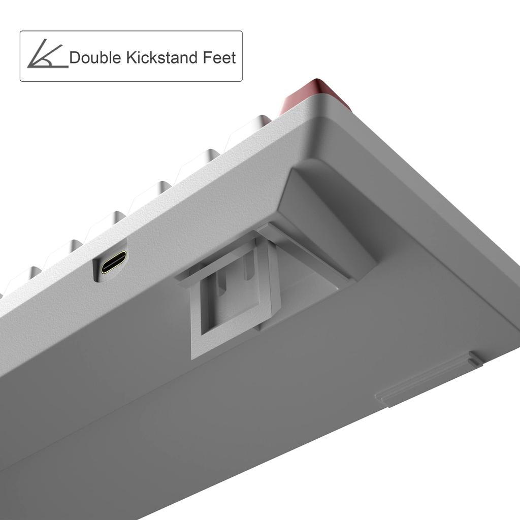 MageGee портативная механическая игровая клавиатура со светодиодной подсветкой, компактная 68-клавишная проводная мини-клавиатура для офиса с красными переключателями для ноутбуков Windows, ПК, Mac 60%