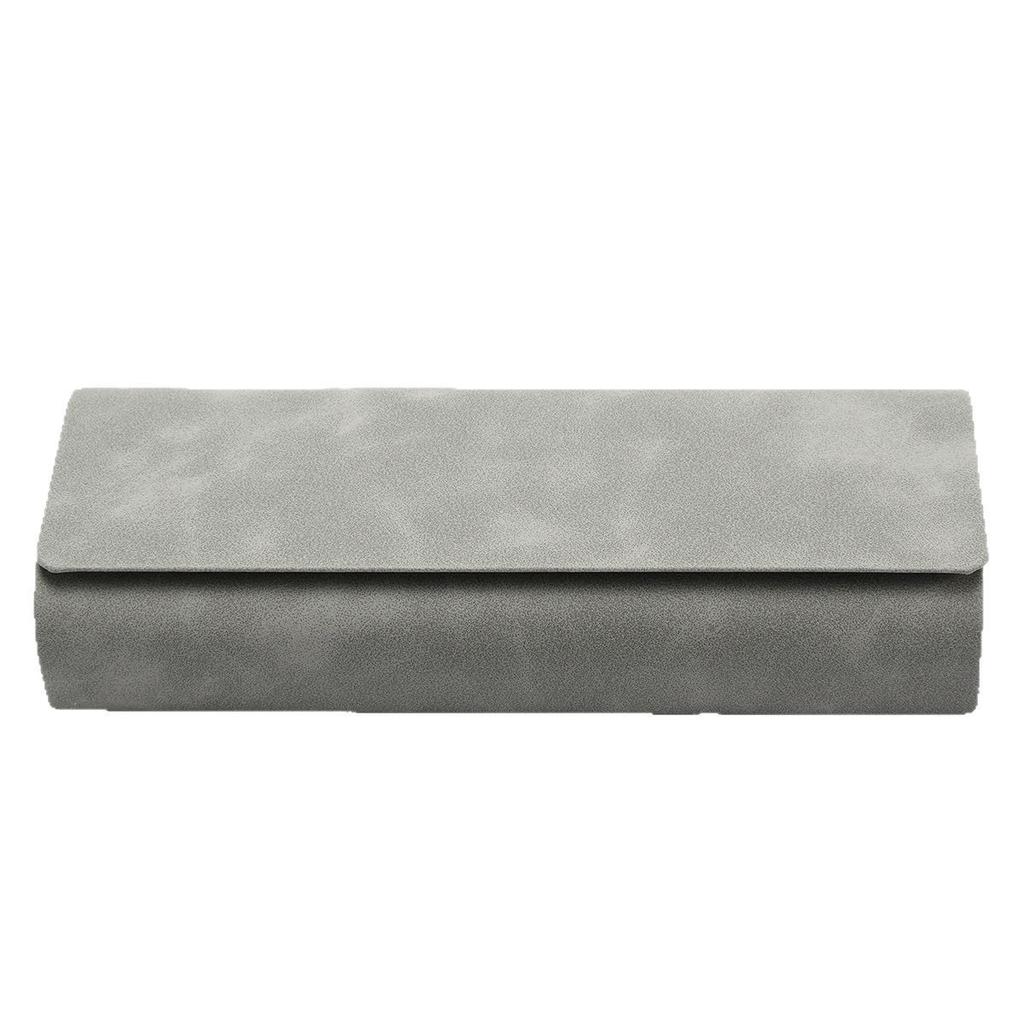 High-Value Optical Glasses Case, Leather Retro Advanced Sense Pressure-Resistant Glasses Case, Optical Myopia Glasses Storage Box.