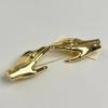 Palm Hand Shape Match Suit Pin Exaggerated Shawl Pins New Metal Brooch  For Women Men