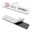 YYCE3 1pc 3D Aluminum Badge Car Body Decor Sticker For Alfa Romeo motorsport Mali Giulietta GT 159 147 156 Mito Giulia F1 Stelvio