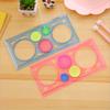 1 pc Spirograph Metric  Ruler Multifunctional School Supplies Cartoon Measuring Too  Student