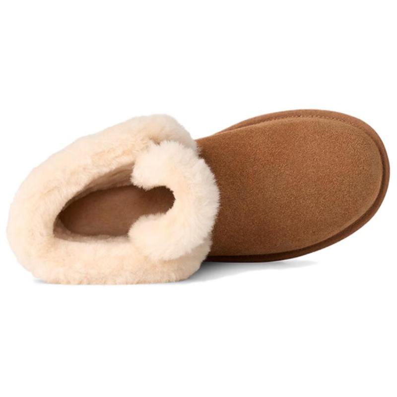 UGG CLASSIC MINI Женские зимние ботинки-кеды Коштановые 1174576-CHE