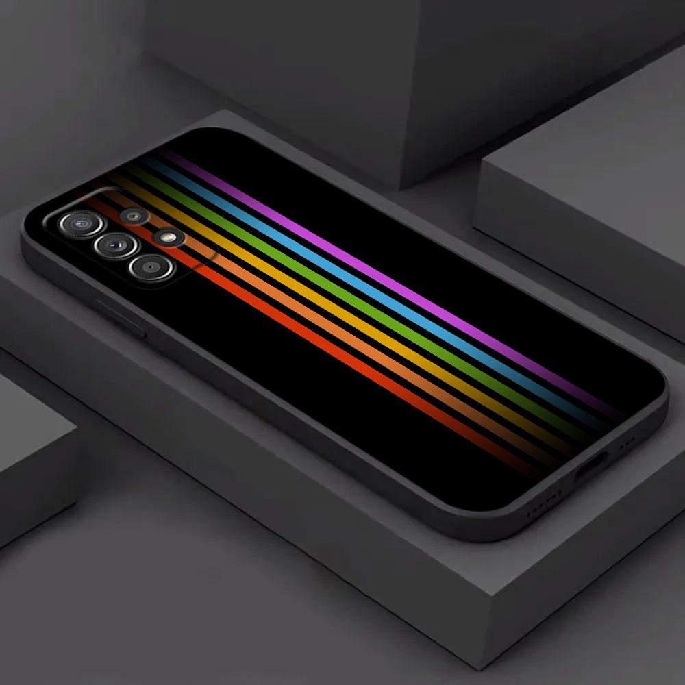 LGBT For Samsung Galaxy A55 Case A54 A52S A53 A51 A34 A35 A33 A32 A50 A72 A71 A30 A7 A9 Case Soft Cover Rainbow Flag Gay Lesbian