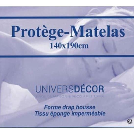 Lot de 2 Protèges matelas imperméable, absorbant et anti-acariens 140 x 190 cm