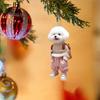 Dog Shaped Pendant Car Hanging Decoration Realistic Looking Easy To Hang Acrylic Christmas Decoration Auto Rearview Mirror Ornament