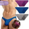 Sexy Men's Briefs Cotton Solid Color Simple Low-Rise Bikini Underwear Men's Thin Comfortable Underpants