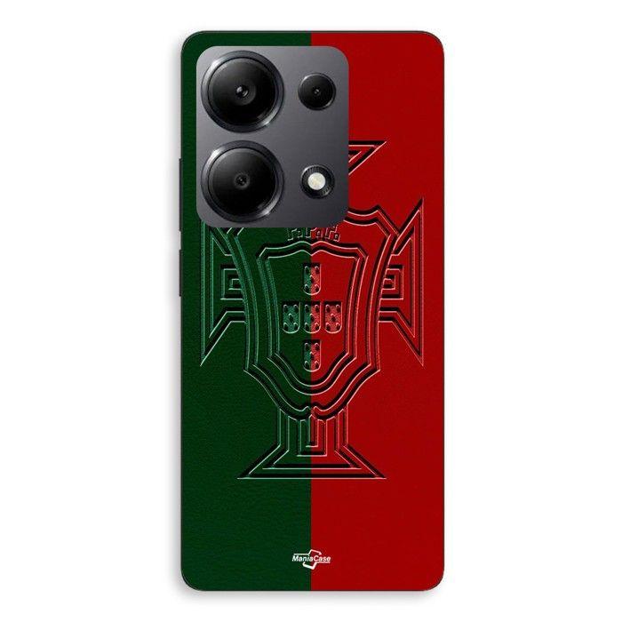 Coque de téléphone - MANIACASE - Xiaomi Redmi Note 13 Pro 4G - Silicone - Souple - Portugal logo vert et rouge