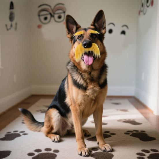 Косплей-реквизит для питомцев, самоклеящиеся накладные брови и усы, аксессуары для маскарада, для питомца, собаки, праздничной вечеринки