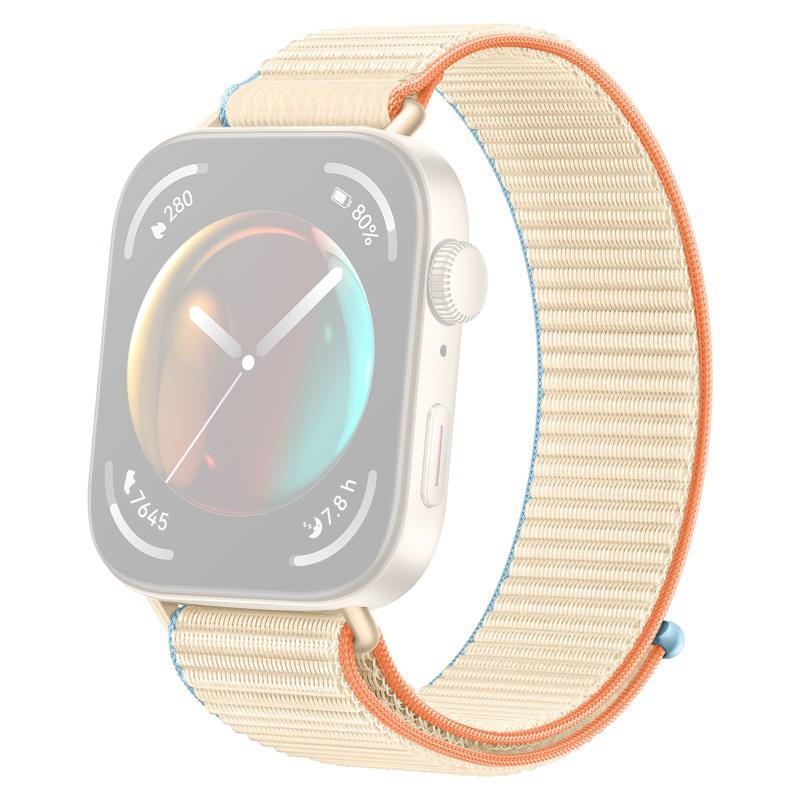 Nylon Wrist Strap for Huawei Watch Fit 4 Pro/Fit 4/Fit 3 Magic Tape Loop Watch Band