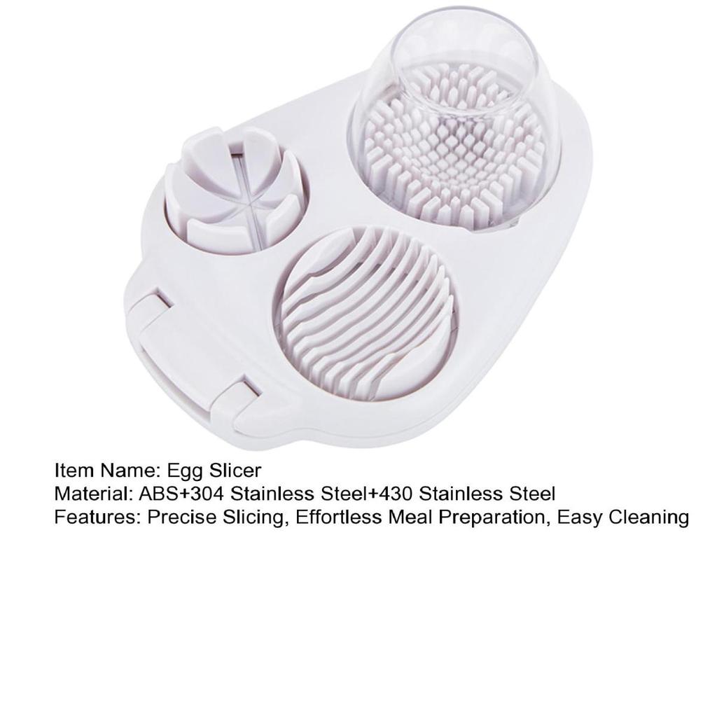 Egg Slicer for Hard Boiled Eggs Heavy Duty Egg Dicer Stainless Steel Egg Chopper Quick Meal Preparation Tool