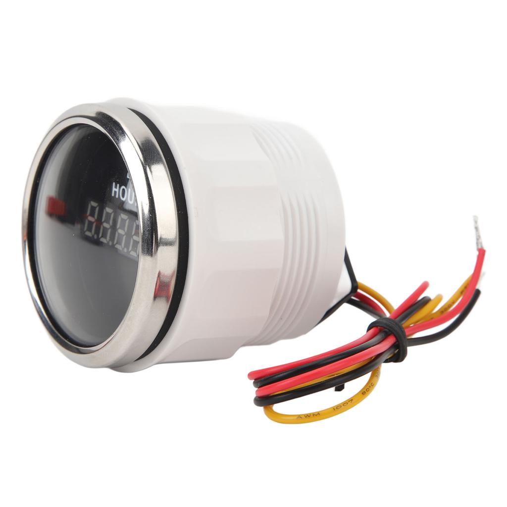932V 52MM Круглый цифровой счетчик моточасов для лодок, высокая точность, круглый индикатор моточасов для автодомов, яхт, рыболовных судов