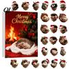 Kids Stocking Stuffers Christmas Advent Calendar, 24 Days of 2D Acrylic Forest Animal Acorn Seasonal Home Ornament Ornaments for Kids, Holiday