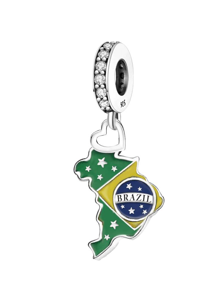 Медная мельница Колумбия Бразилия Разные страны Шармы Бусины Подходят для оригинальных браслетов Pan Браслеты Браслеты Изысканные ювелирные изделия Подарок