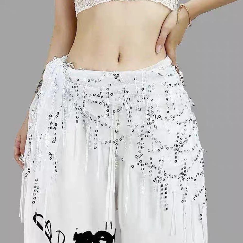 Jazz Dance Belly Dance Belt Tassels Dancer Skirt Fashion Hip Scarf  for Women