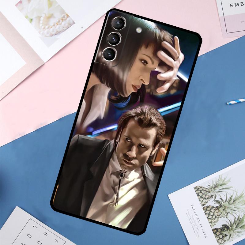 Чехол с постером фильма «Криминальное чтиво» для Samsung Galaxy S24 Ultra S21 S22 S23 S25 Ultra S9 S10 Plus S20 FE S25 FE Задняя крышка