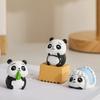 Lovely Cartoon Panda Figurine Home Living Decor Desk Decoration Birthday Gift Office Table Accessories Cute Resin Animal Crafts