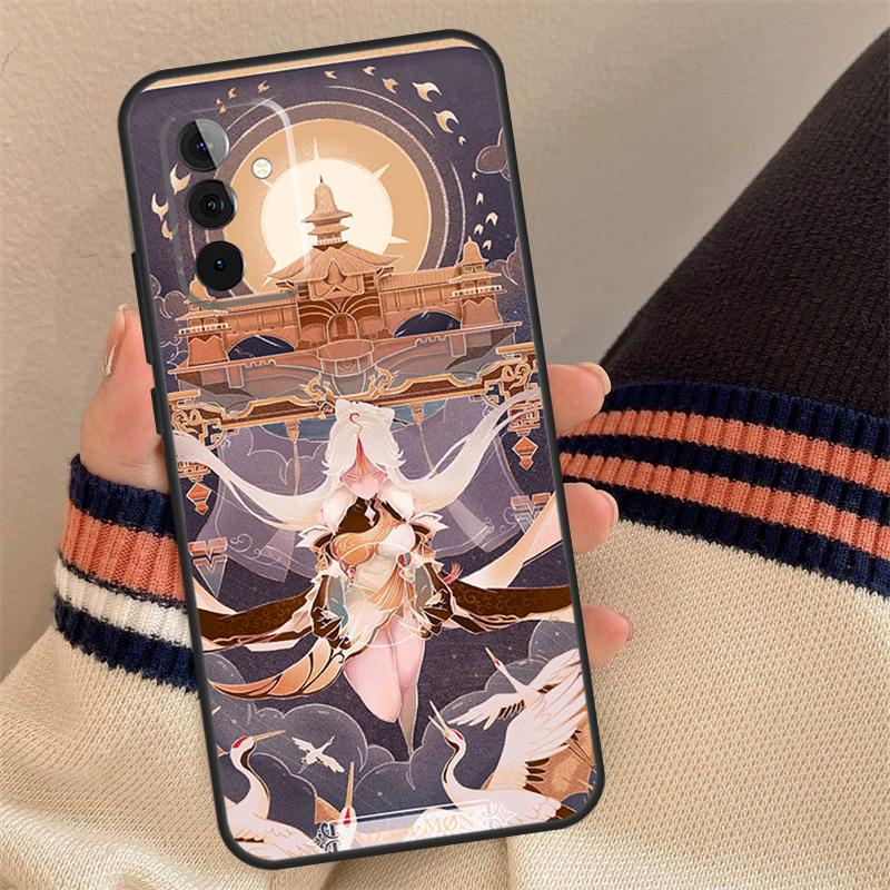 Чехол Ningguang Genshin Impact для Samsung Galaxy A54 A34 A24 A14 A12 A22 A32 A52 A51 A71 A13 A23 A33 A53 A73