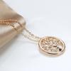 Xiaohong Necklace Women'S Niche Design Sense, The Same Christmas Tree Pendant 585 Rose Gold Collarbone Chain