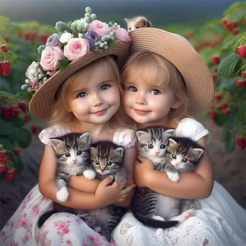 DIY Алмазная картина Прекрасный ребенок вышивка крестом набор Мозаичное искусство Алмазная картина Полный круг Алмазное украшение для дома