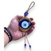 Handmade Turkish Evil Eye Wall Hanging – Metal & Glass Nazar Protection Amulet for Home & Office – Boho Spiritual Decor – Good Luck Charm